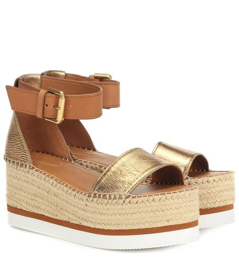 see by chloe glyn platform|See by Chloé Women's Glyn Espadrille Platform .